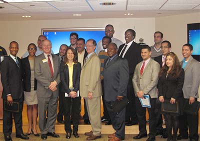 NCAT  students with Nick Tennyson, North Carolina Secretary of Transportation